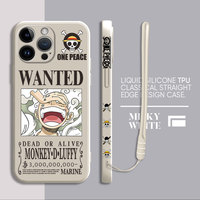 Phone Case for Redmi Note 9 10 Pro 5G 9T 9S 10T 11 Pro 10 12S 11S 12 7 8 Square Liquid Cover Luxury Cases Anime O-One Piece