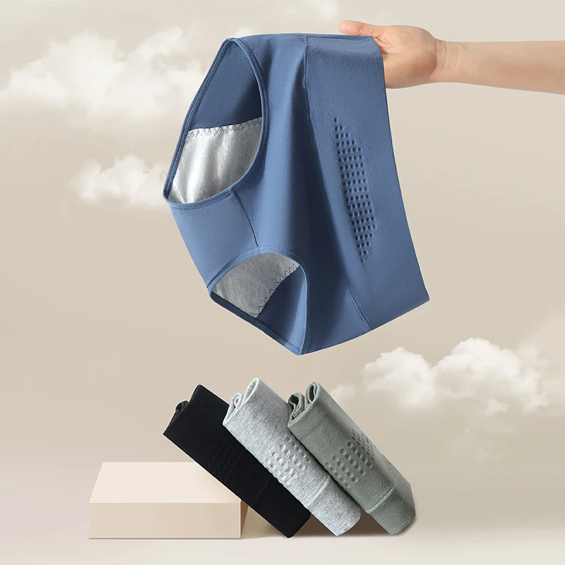 5 قطعة سراويل النساء الحيض توسيع فترة السراويل مانعة للتسرب الفسيولوجية عالية الخصر الملابس الداخلية ملابس داخلية قطنية حجم كبير ملخصات الإناث #2