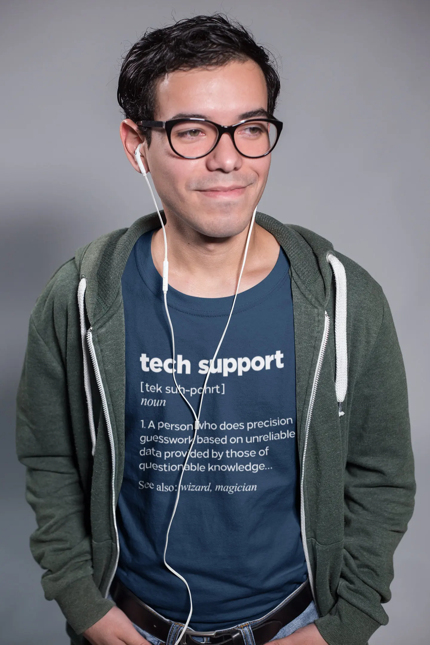 Men's Summer Casual T-shirt, Simple and Comfortable Tech Support Funny Dictionary Definition T Shirt Fashion Trend