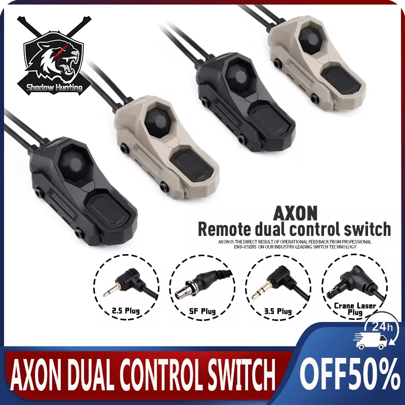 

Tactical UAxon Dual Function Pressure Switch SF/2.5/3.5/Crane Plug For PEQ DBAL MAWL NGAL Laser M300 M600 Flashlight Accessories