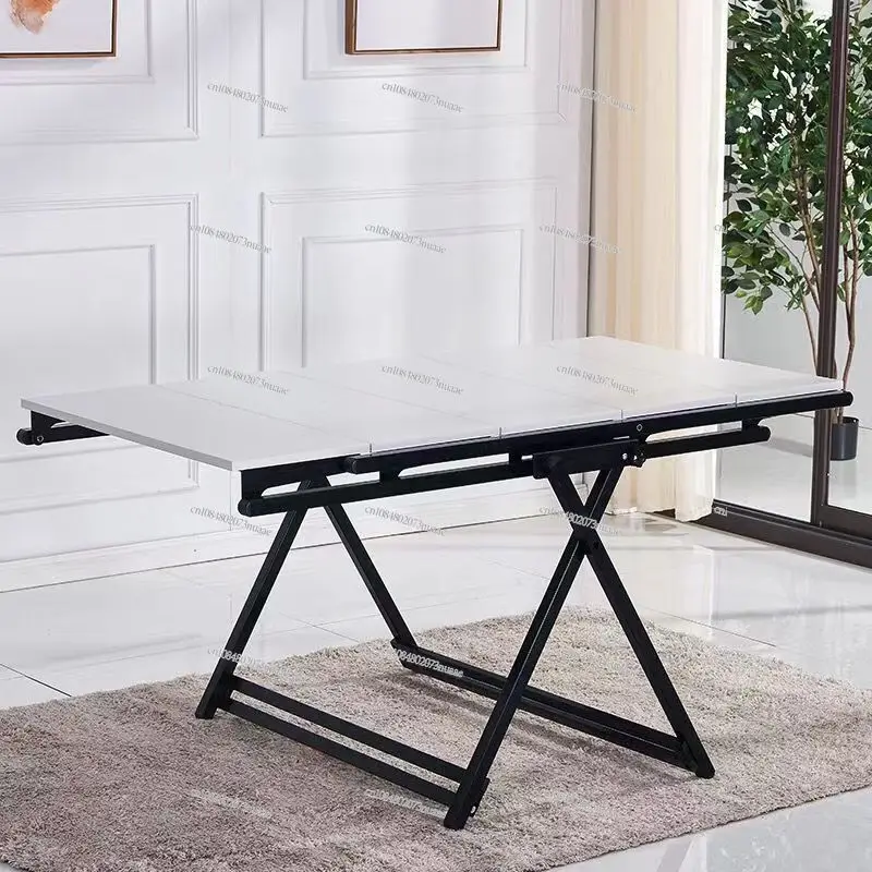 

Folding table deformed dining table small apartment multi-functional rack foldable rotating movable multi-purpose flower stand