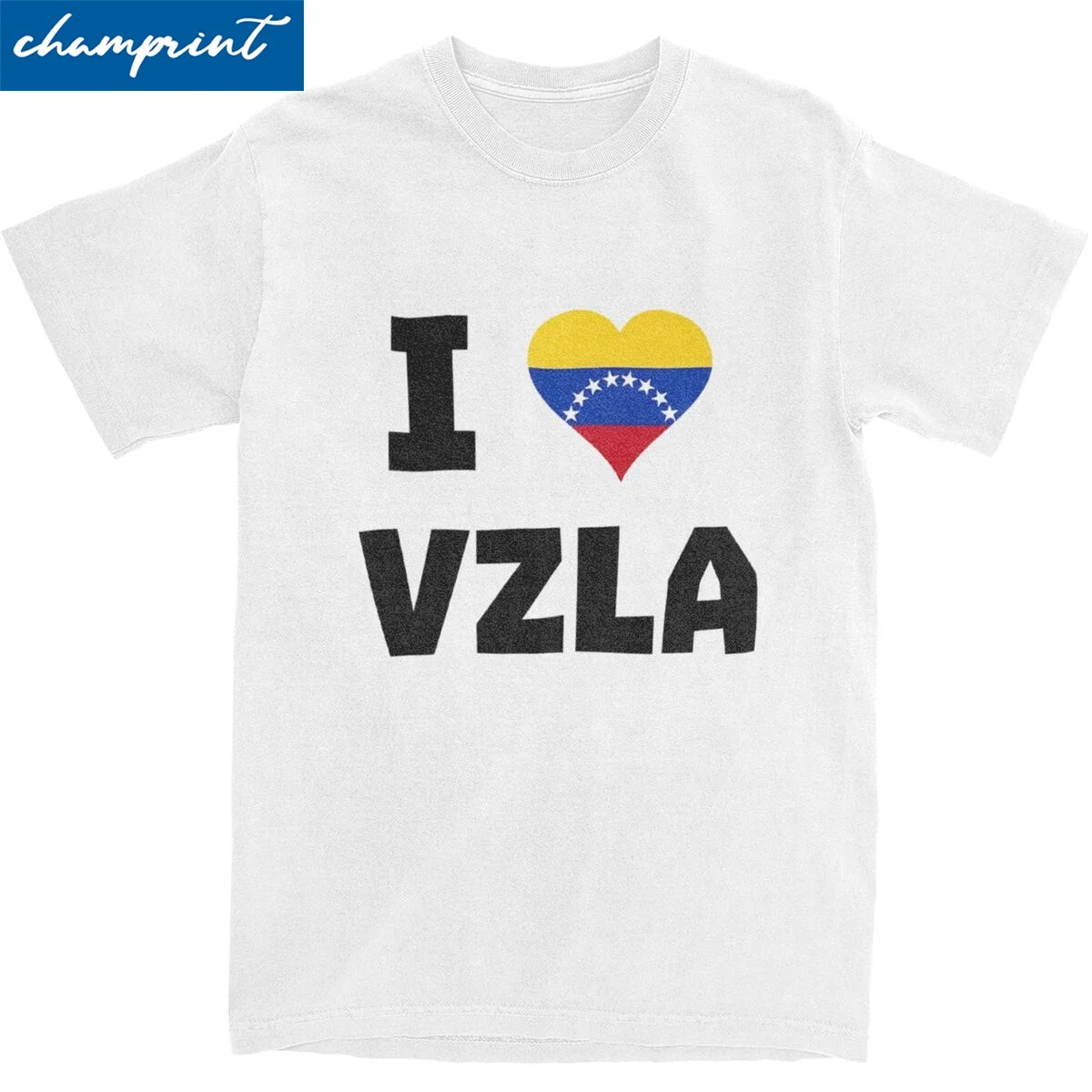 Men Women I Love VZLA Venezuela Heart Flag T Shirt Venezuelan Cotton Clothes Vintage Short Sleeve Tees Birthday Present T-Shirt