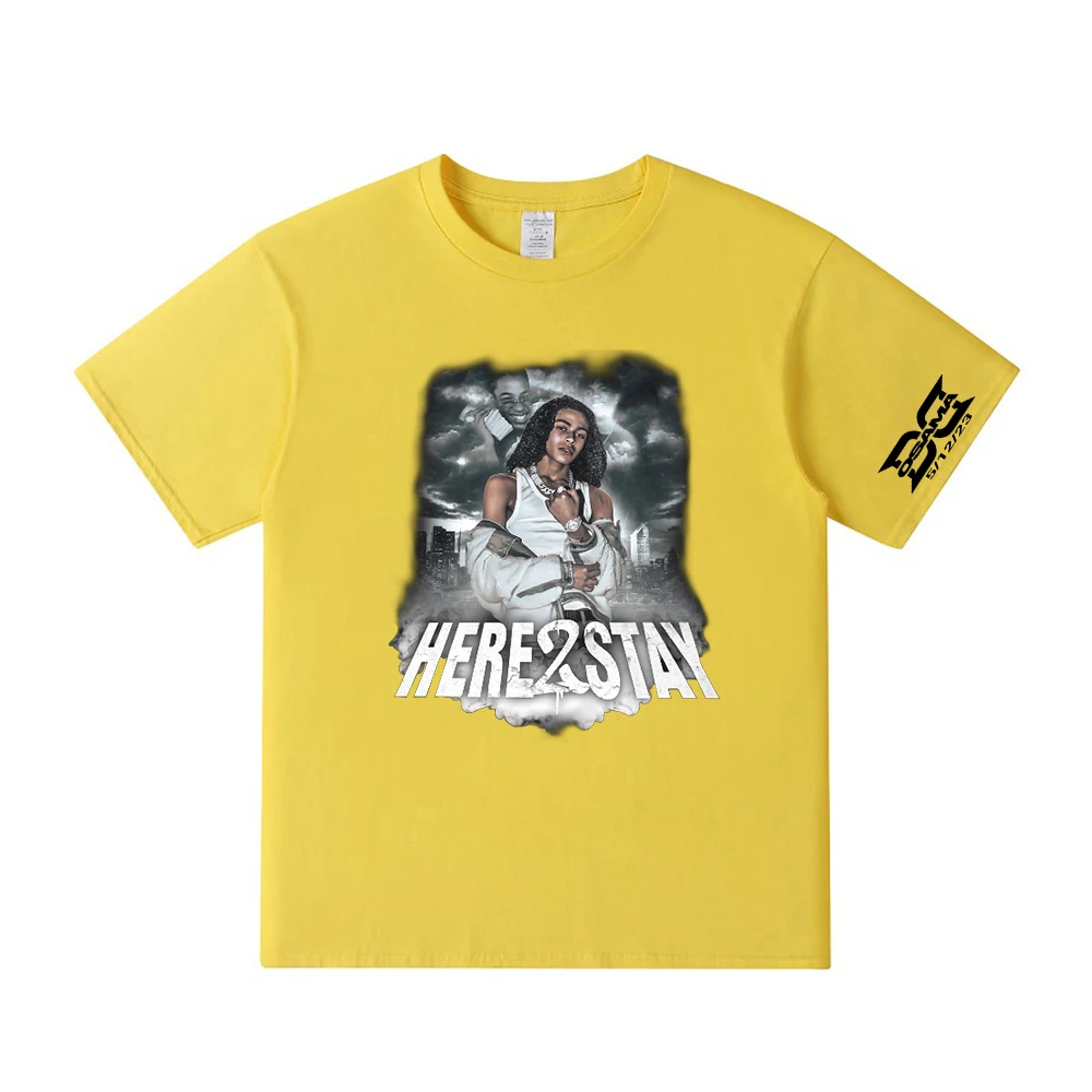 DD Osama Merch T-shirt Here 2 Stay Tee 2023 Tour Crewneck Short Sleeve Streetwear Men Women Hip Hop Clothes