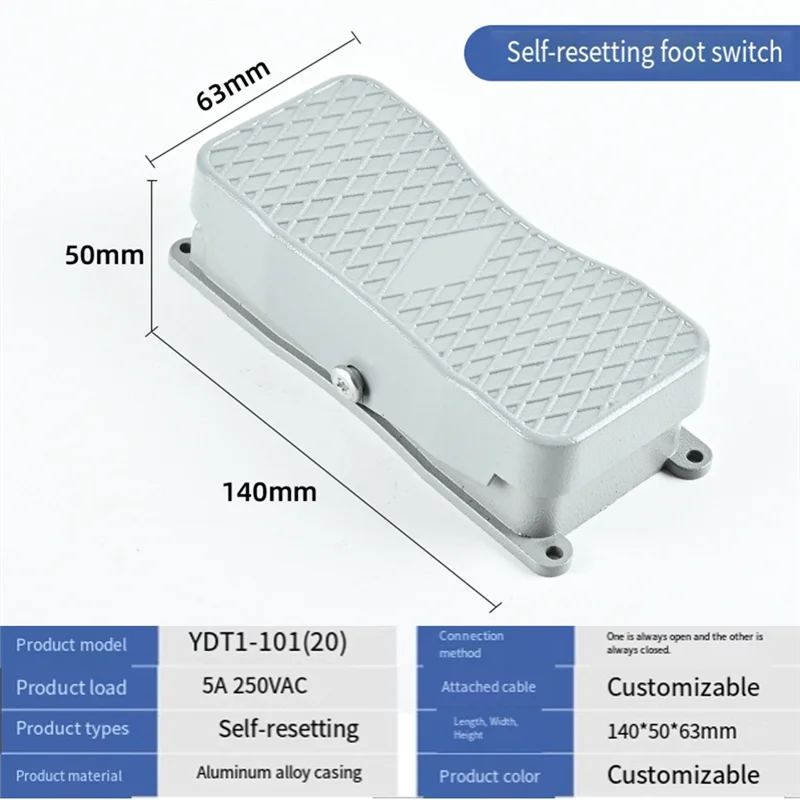AAAN-Dual Action CNC دواسة الطاقة الهيدروليكية الصحافة مفتاح سفلي التيار المتناوب 380 فولت 15A المضادة للانزلاق لحظة إلى الأمام والخلف