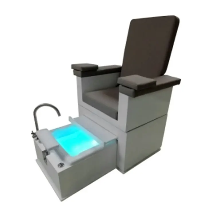 

Kisen High End 2025 Pedicure Chair for Salon Furniture Barber Use Color Optional Adult Massage Foot Wash LED Manicure Bed