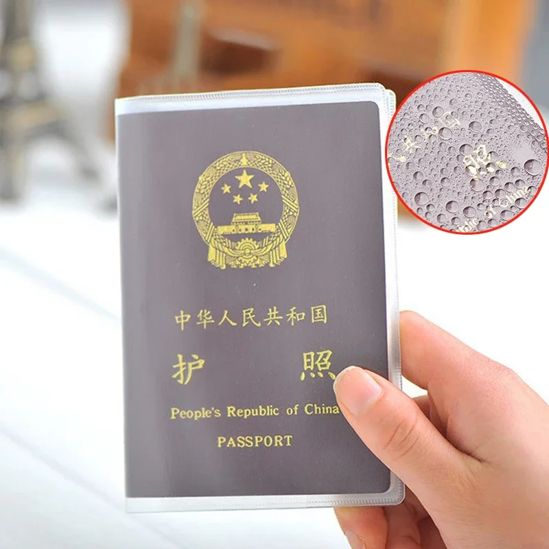 Transparent Passport Travel PVC Business Credit Card Cover Simple Credentials Storage Bag Bank Card Protection ID Case Accessory