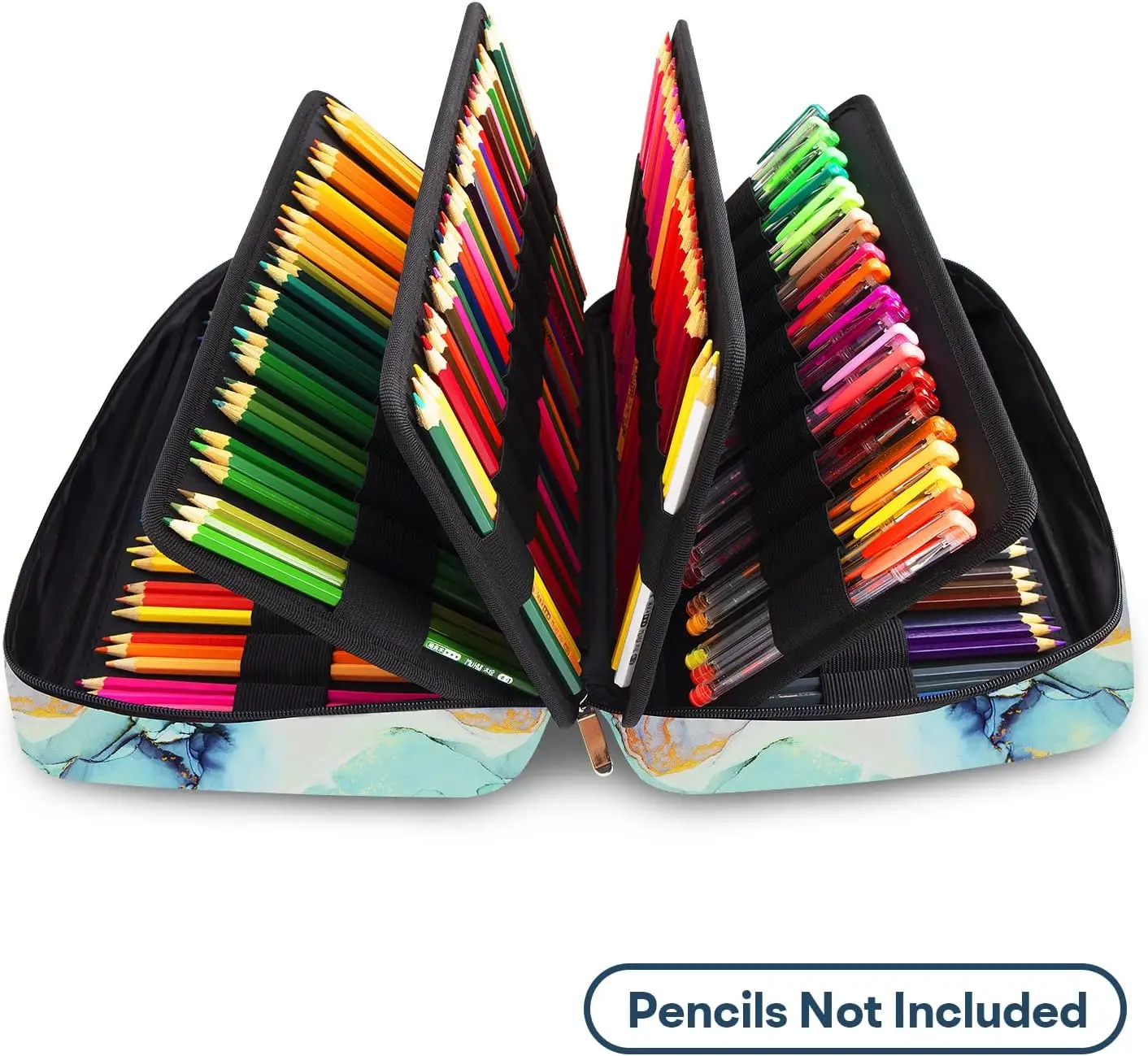 Color Pencil Case Organizer 300 Slots large Pencil Case Organizer with Multilayer Holder for Colored Pencils & Gel Pen Etc