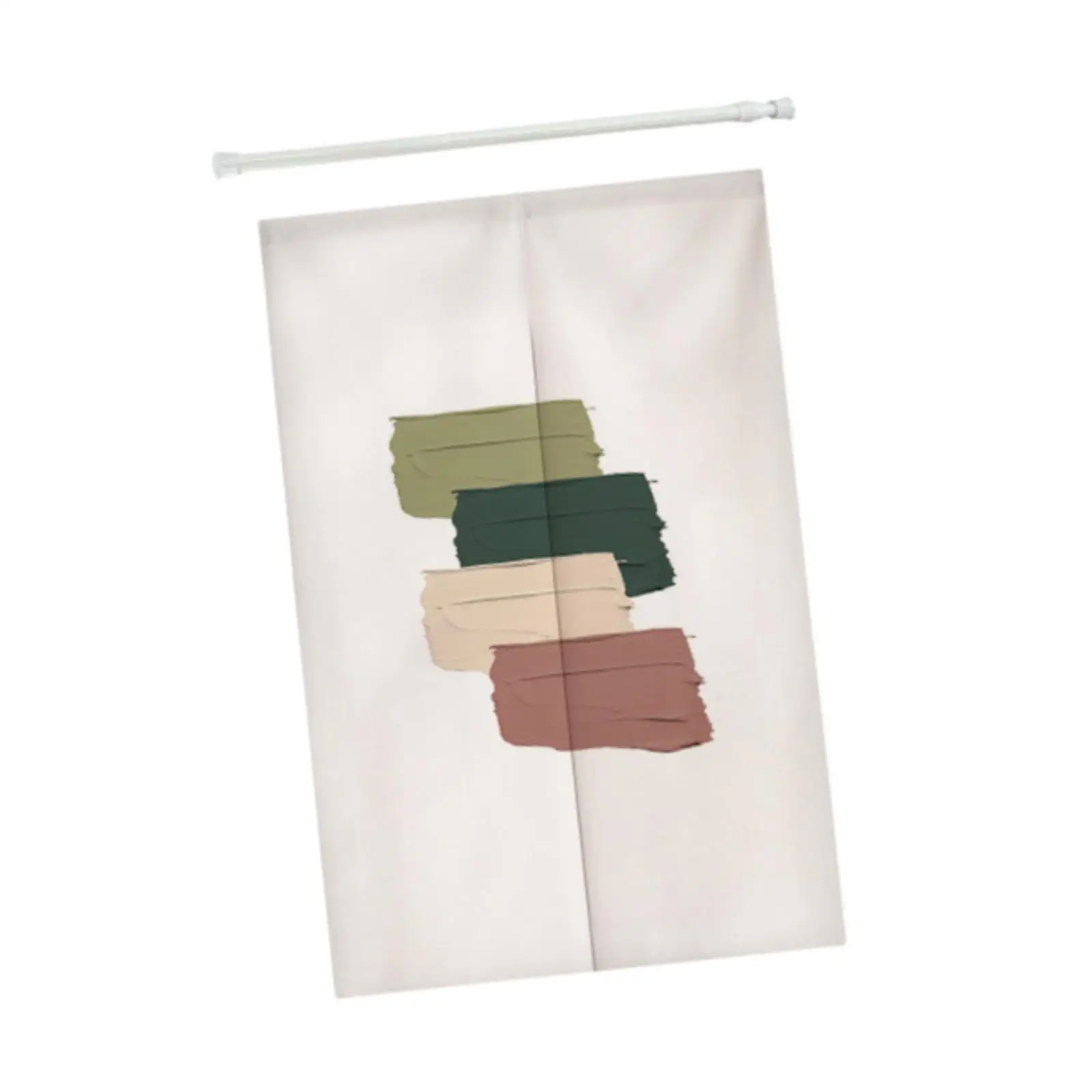 Nordic Style Door Curtain Multipurpose Breathable No Punching Decor Doorway Curtain for Living Room Home Bedroom Dorm Entrance