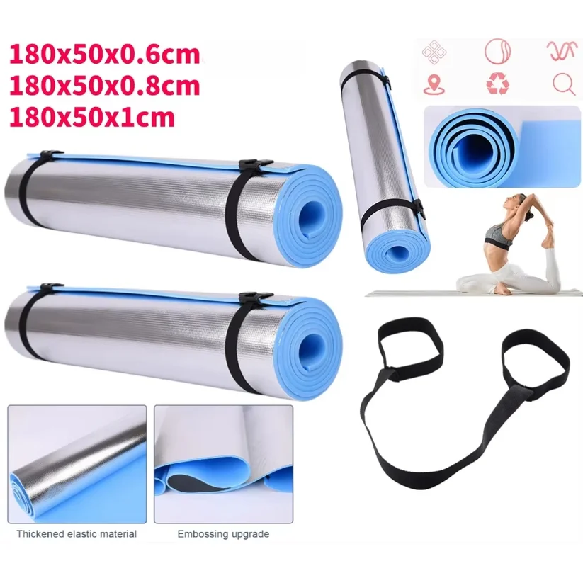 6/8/10MM Thick Yoga Mat Anti-skid Sports Fitness Mat EVA Comfort Foam Yoga Matt for Exercise Yoga and Pilates Gymnastics Mat
