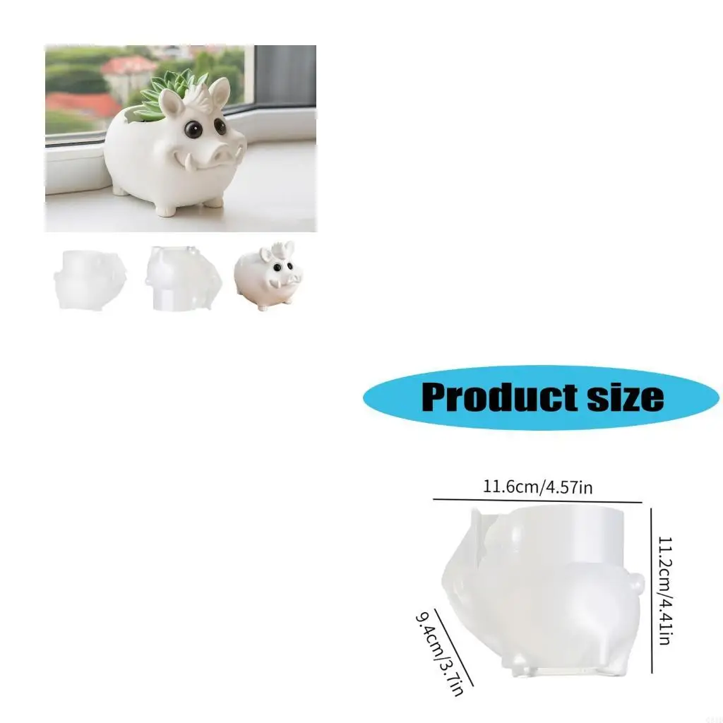 

Wild Boar Silicone Crafting Mold for Making Jewelry and Plant Containers