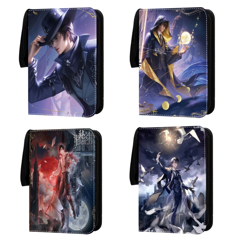 400/900Pcs Lord of the Myster Card Binder Book Folder Zipper PU Leather Card Album Waterproof Anime Game Card Collection Holder