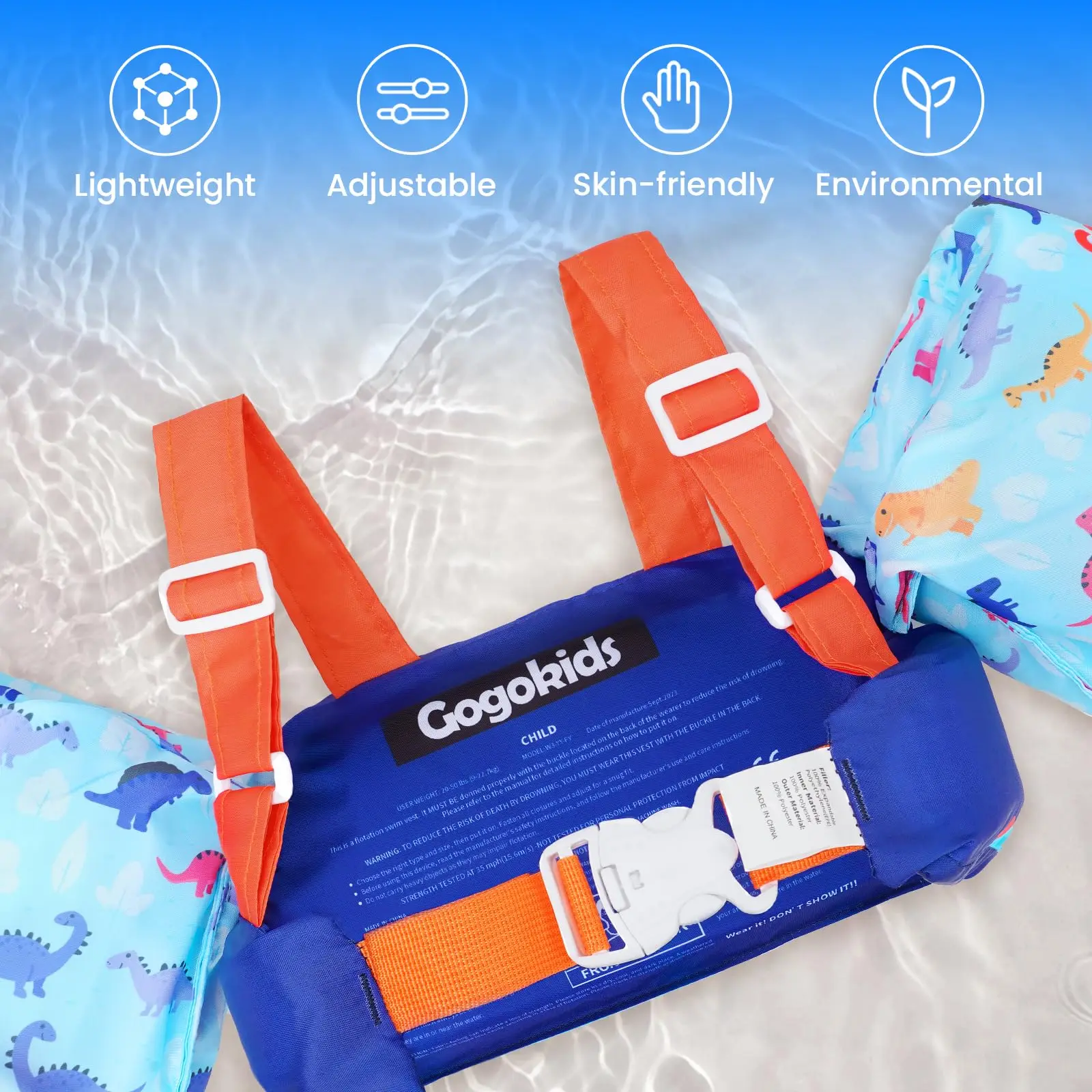 Baby Swimming Floating Arm Sleeve Safety Swimming Training Pool Float Arm Vest Infant Vest Swimming Equipment Armbands Life Vest