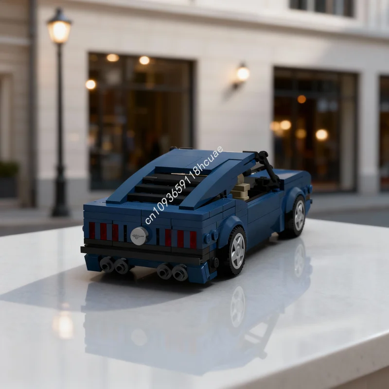 

325pcs MOC City Champions Forded Mustangesd Mach 1 Model Building Blocks Toys Construction Christmas Gift Education Kids Brick