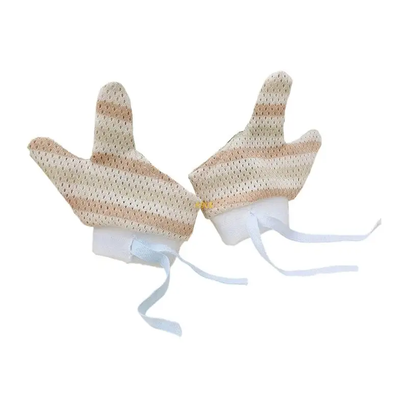 واقي أصابع من القطن الناعم لمنع مص الإبهام من أجل سلامة الطفل وتصميم مريح وقابل للغسل #6