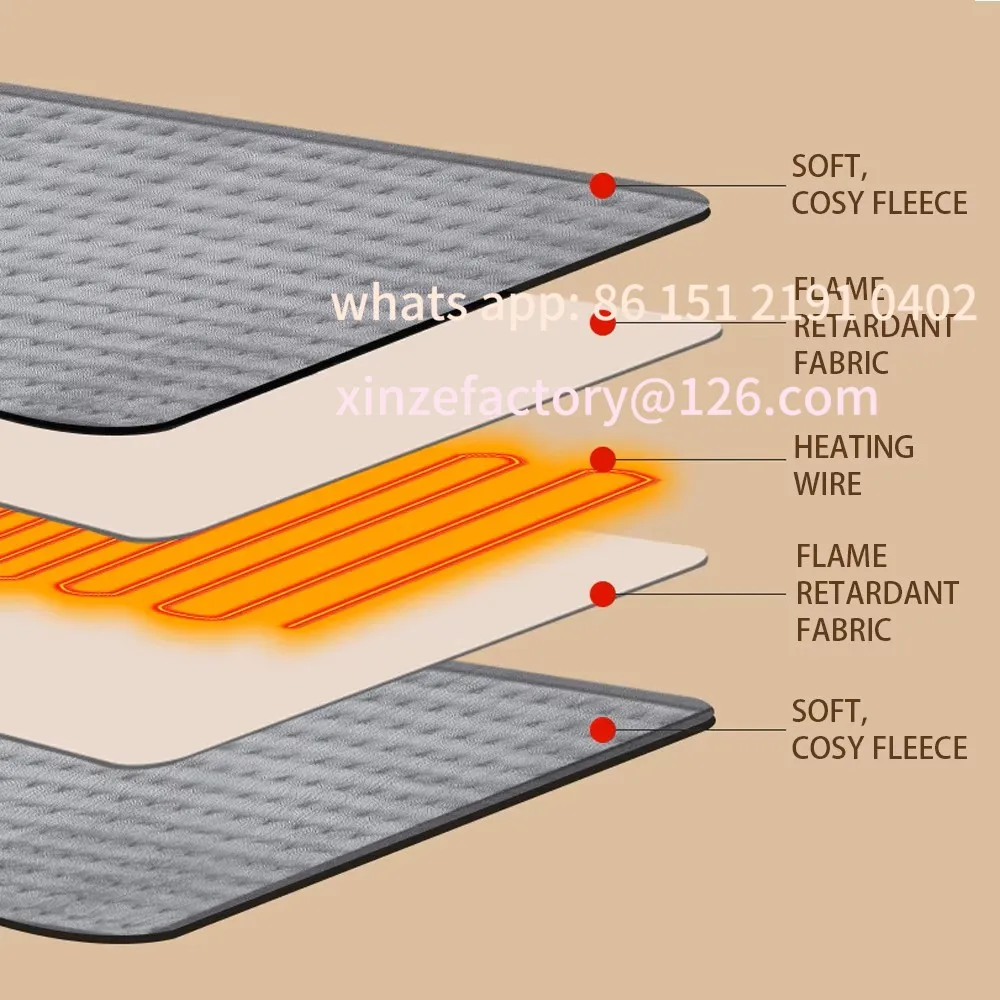 

Customizable 9 Levels Constant Temperature 4 Modes Timing Hot Blanket Keep Legs Abdomen Hands Body Warming T