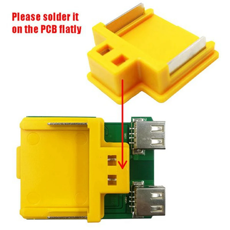 RISE-Connector Terminal Block Replacement Battery Connector For Makita Li-Ion Battery Adapter Connector Socket Tool