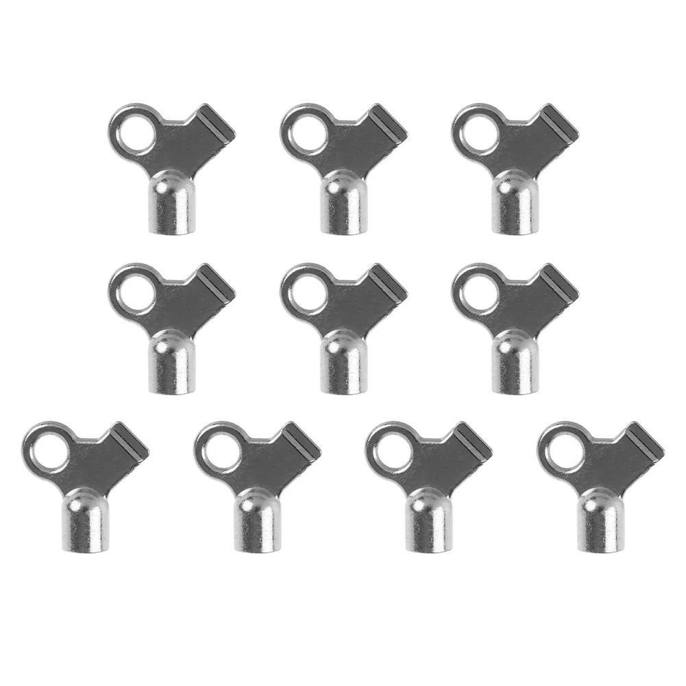 

10Pcs Radiator Keys with Square Hole for Air Venting Zinc Alloy Air Bleed Tool Suitable for Various Radiator Valve Types