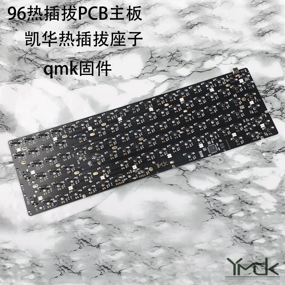 QMK96 PCB Positioning Board Kaihua Hot Swap Socket Type-c Interface Black Gold-plated Positioning Board Compatible with Wiring