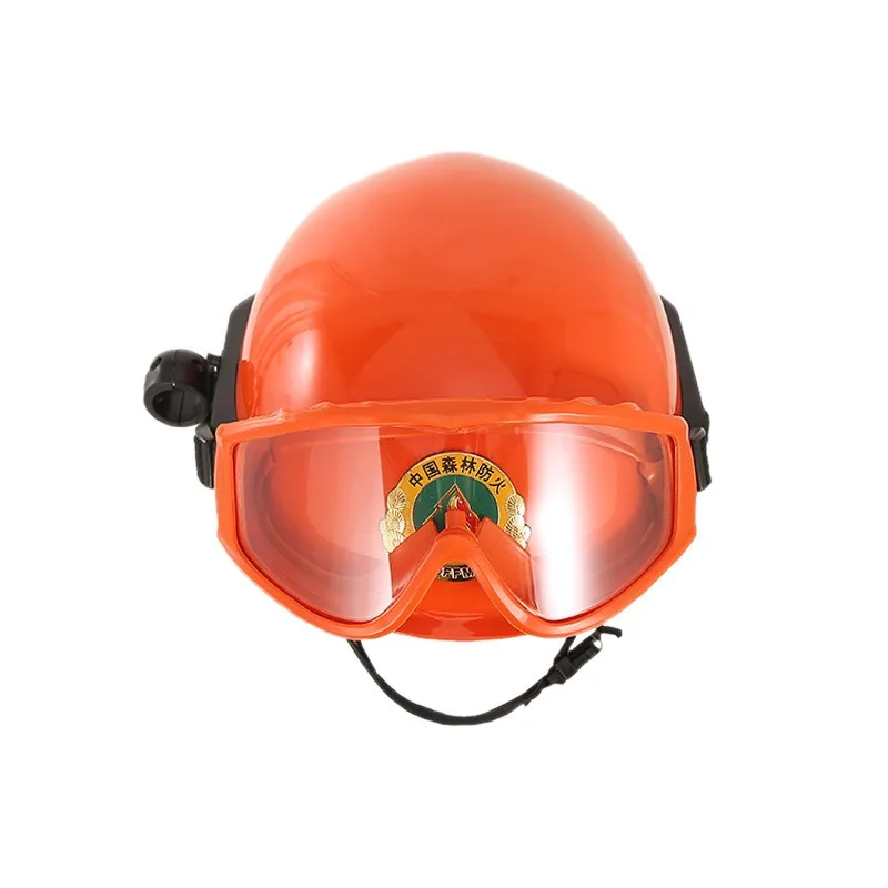 

Forest fire protection helmet, safety flame retardant, with goggles, with flashlight