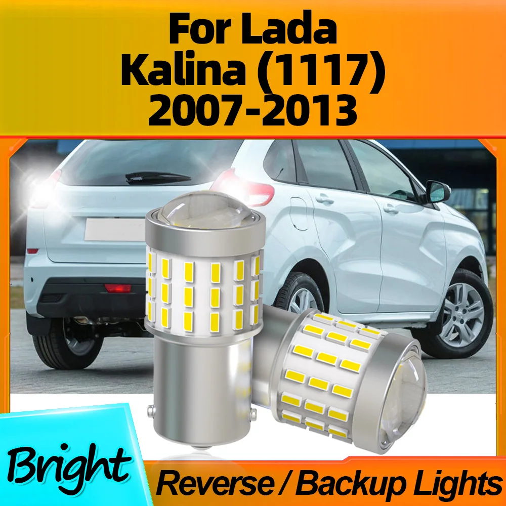 

2PCS Signal Light Car LED Bulb P21W 1156 BA15S 12V Reverse Lamps For Lada Kalina (1117) 2007 2008 2009 2010 2011 2012 2013