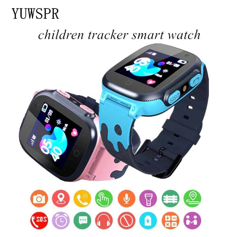 Smart watch mom assured safety zones SOS emergency alarm cute cartoon colourful camera two-way calling child's birthday gift Q15