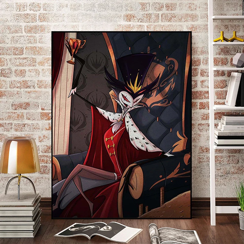 Canvas Anime Poster Helluva Boss Cute Room Decor Paintings for Bedroom Home and Decoration Decorative Painting Wall Art Posters