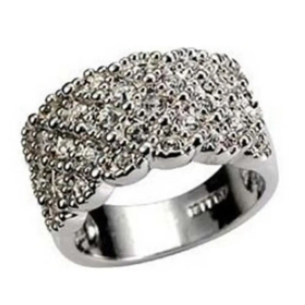 Ring Gift Luxury Jewelry Rhinestone Ladies Inlaid Finger Wedding Engagement Gift