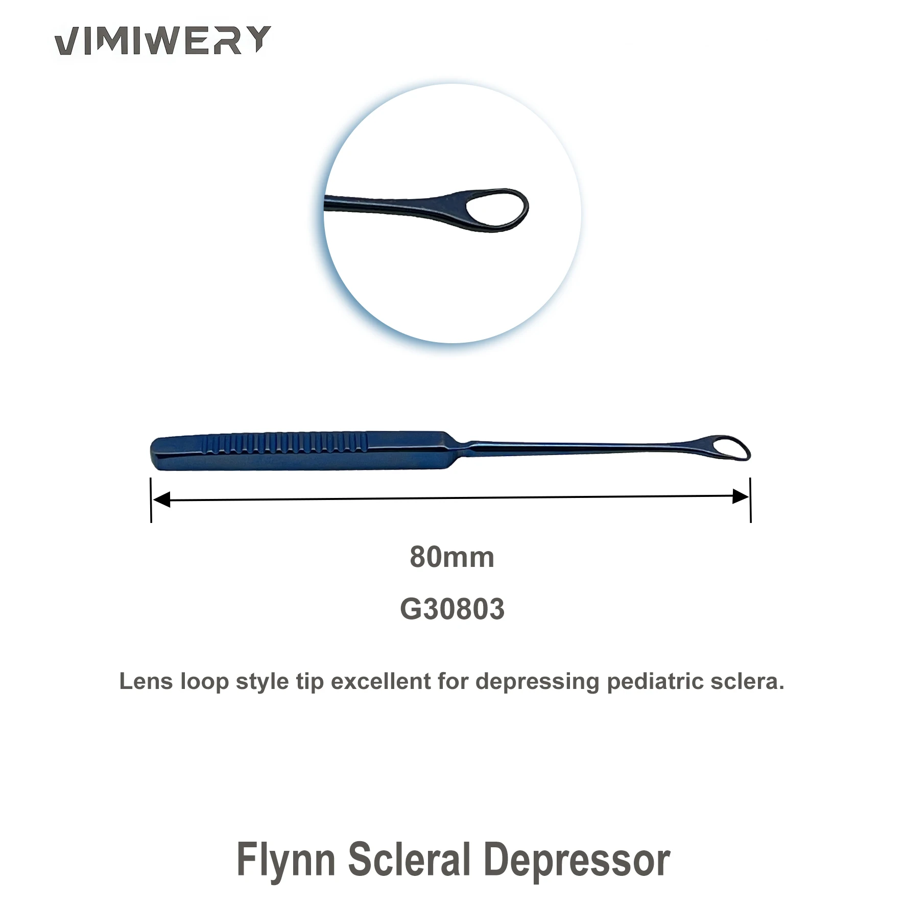 Flynn Scleral Depressor Neonate Scleral Depressor Ophthalmic Surgical Instrument