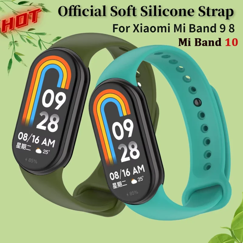 Soft Silicone Strap for Xiaomi Mi Band 10/9/8