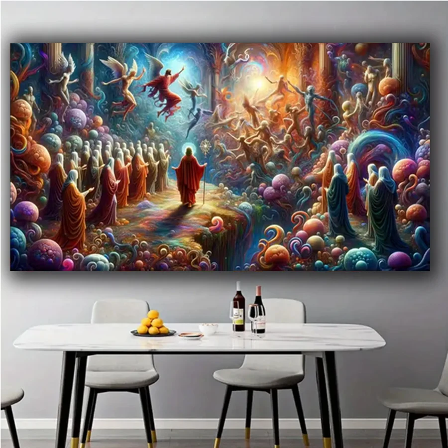 Mysterious The Temptations 5D Diy Diamond Painting Full Square Round Diamond Mosaic Religious Man Embroidery Wall Decor