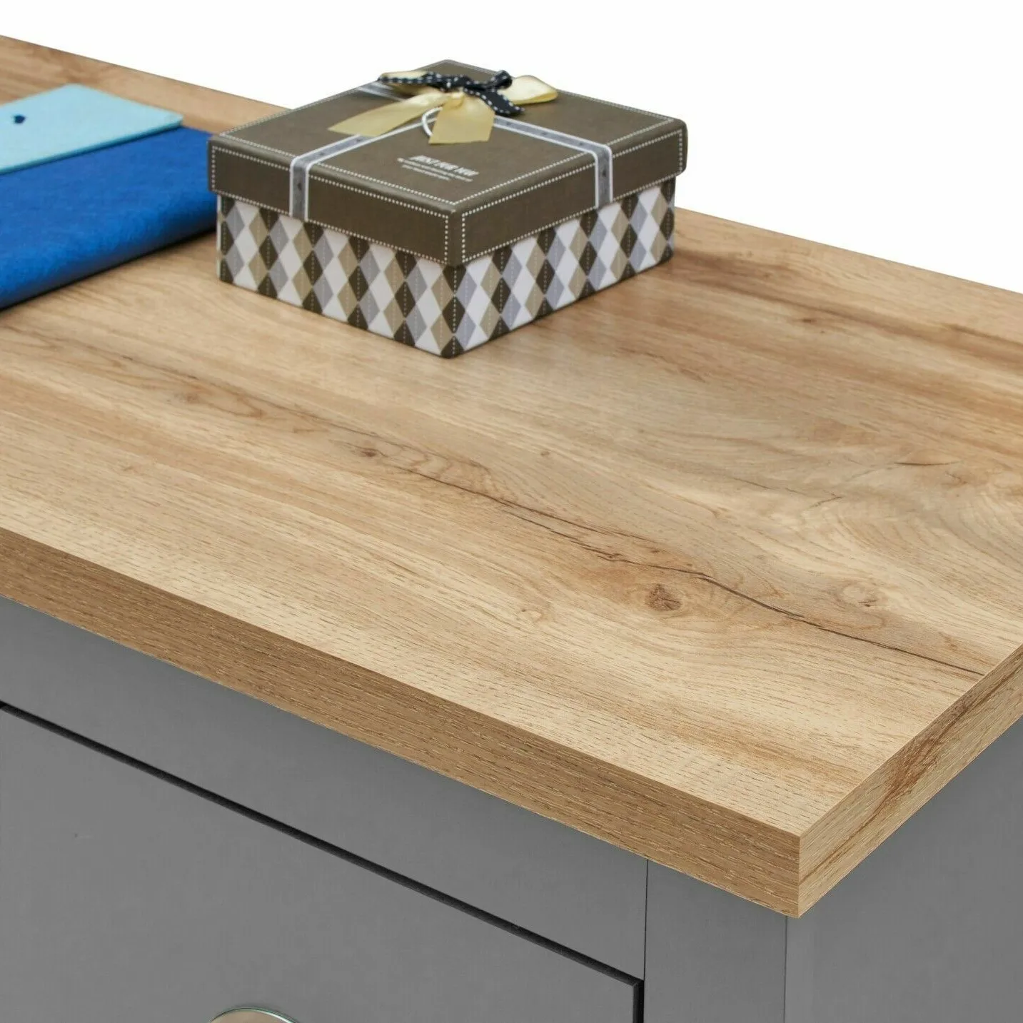 Source of Origin Factory Office Computer Desk, Iron Cabinet with Drawer Locker Board Desktop Computer