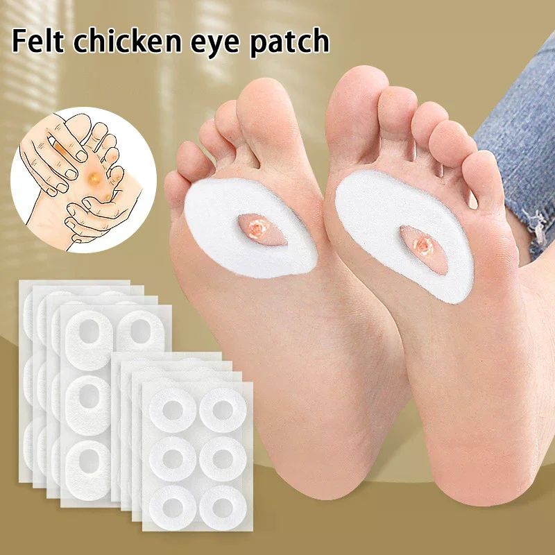 /Kuz/6 Pcs/Sheet Foot Corn Protectors Pads Foam Round Oval Self Adhesive Cushions Soft Heel Pad Toe Corn Callus Protectors Pads
