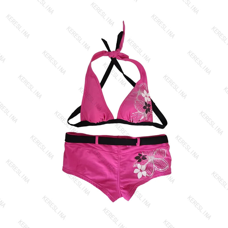 

Комплект бикини Y2K в стиле Sweet Cute Sexy Spicy Girls с завязками на шее, летний, трендовый в Европе и Америке, для эмо-девушек