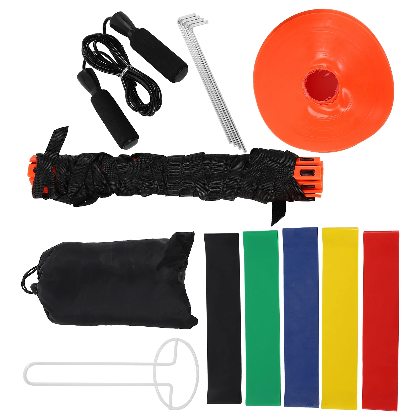 مجموعة التدريب الرياضية، مجموعة التدريب على السلم السريع، معدات تدريب كرة القدم مع مجموعة تدريب السرعة المخاريط المظلة #1