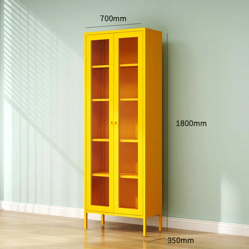 

Hot Selling Living Room Furniture Steel Home Sideboard with Glass Door and Metal Cupboard for Home Use HOT SALES