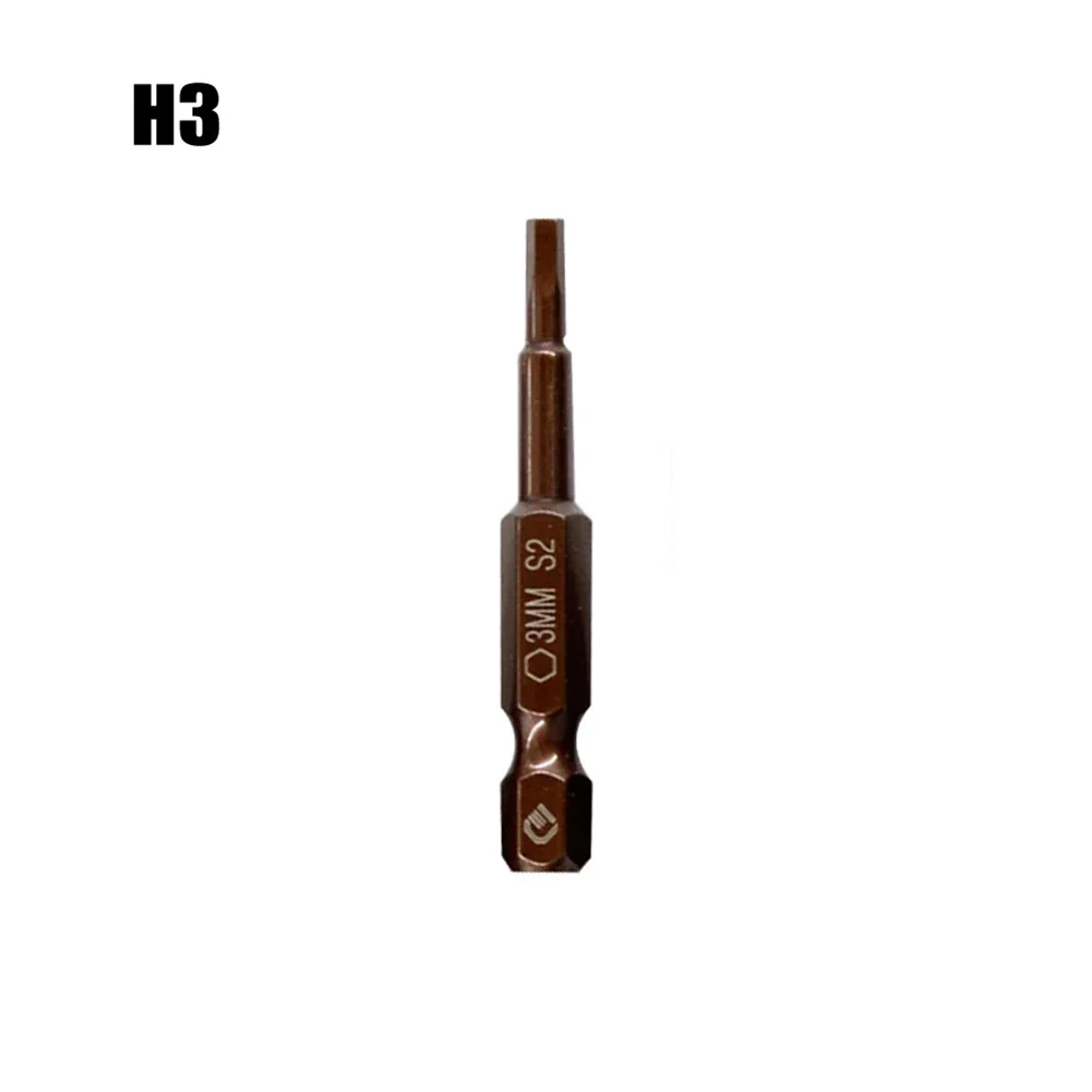 50mm Hexagon Magnetic Screwdriver Bits Set H1.5 H 2 H2.5 H3.0 H4.0 H5.0 H6.0 1/4\