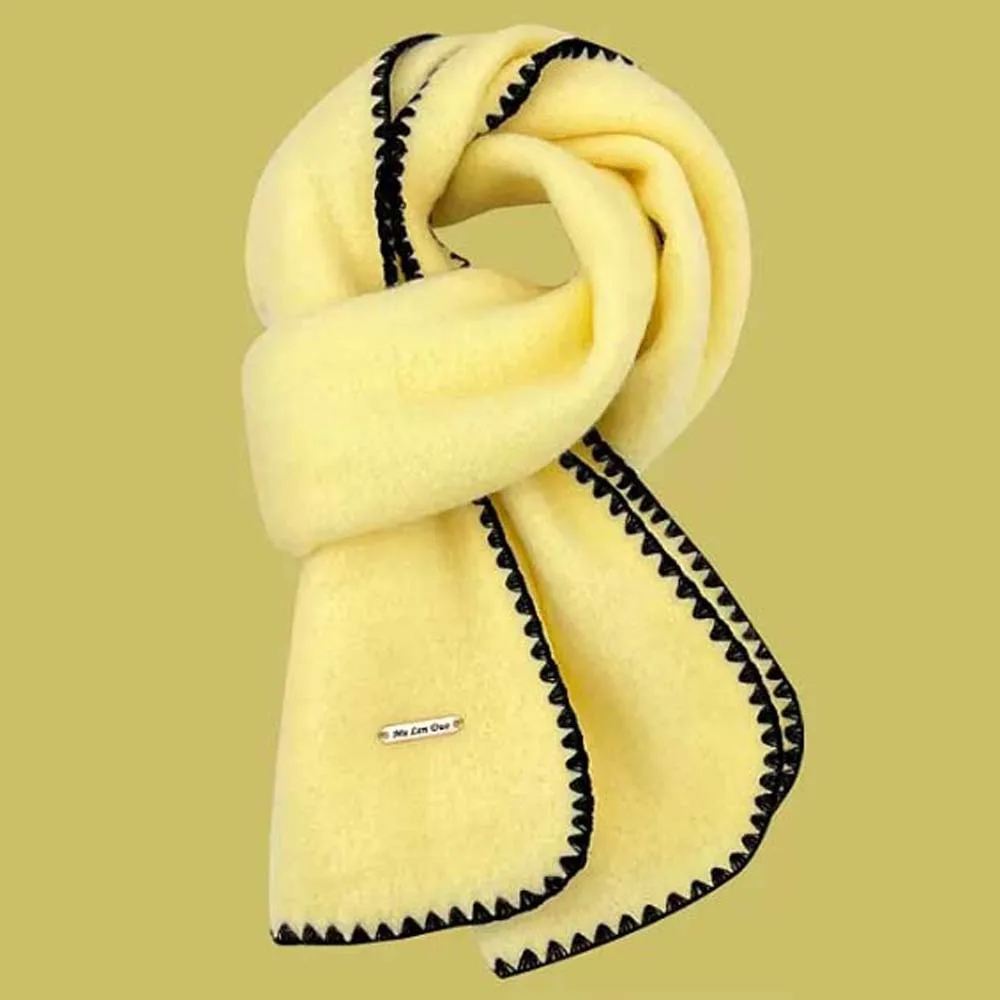 

Large Polyester Lock Edge Winter Scarf Soft Classic Long Thickened Neckscarf Solid Color Cold-proof Women Warmer Scarf Autumn