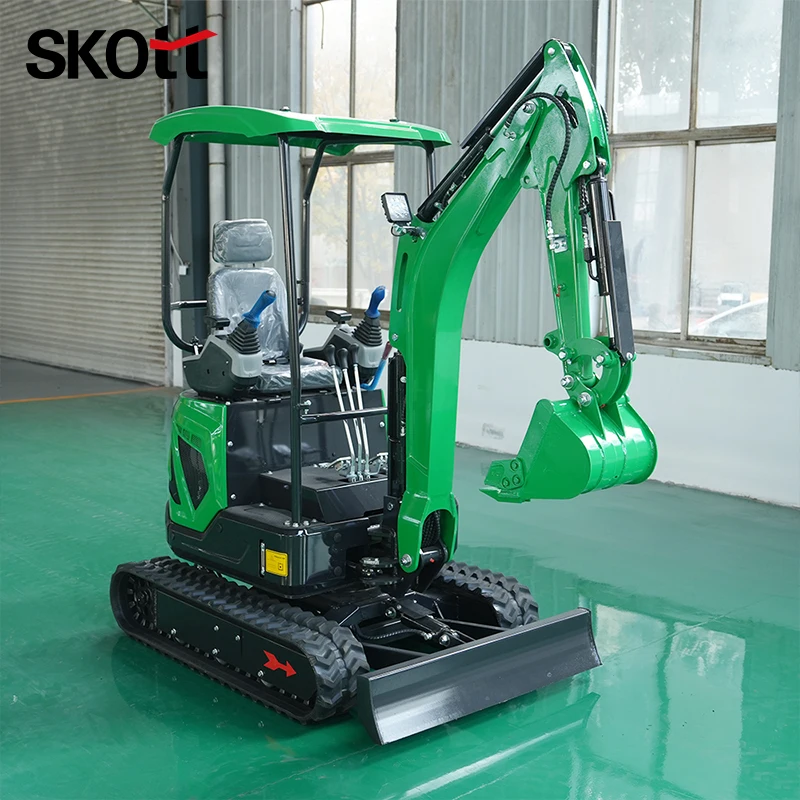 

CE 1.8 Ton Compact Excavator, Customizable | Worldwide Shipping | Multi-Functional with Hydraulic Quick Coupler & Attachments