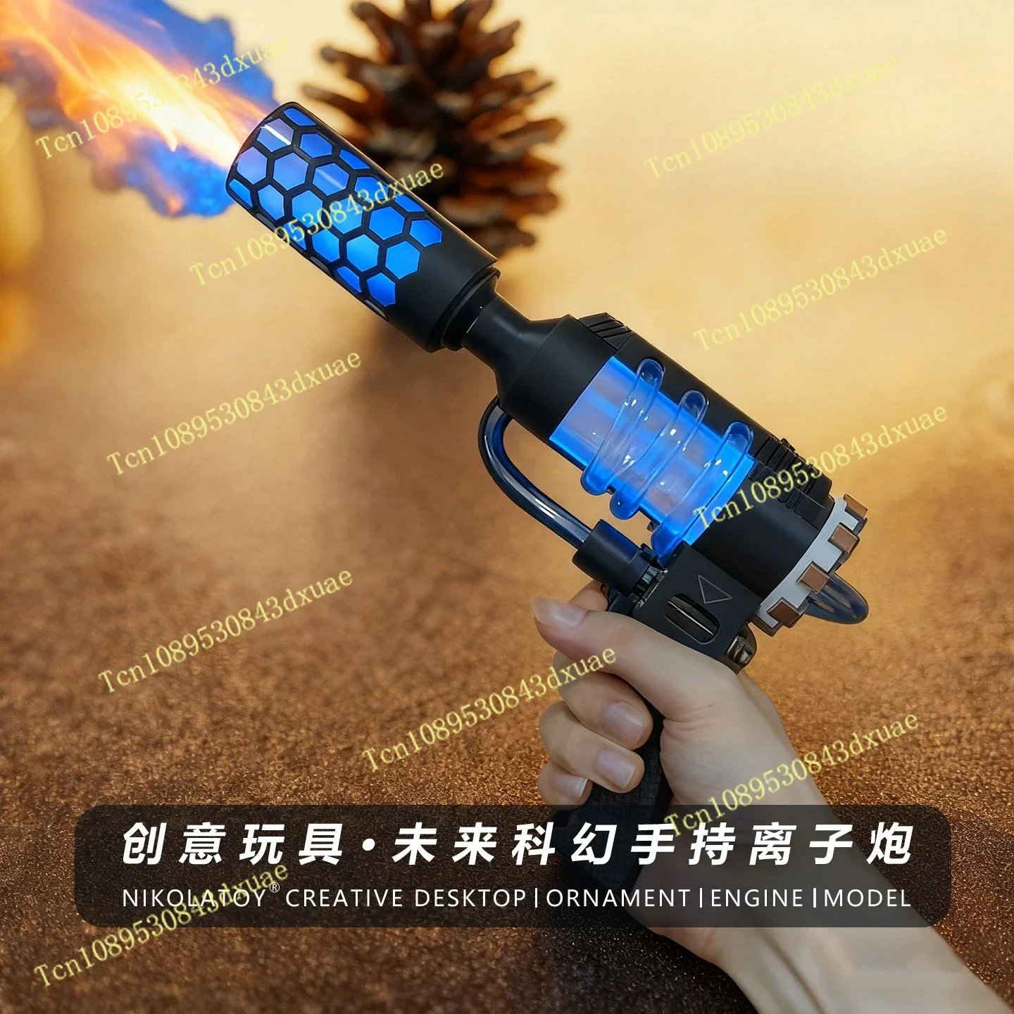 Physics Science Demo Tool Sci Fi Handheld Pulse Ion Blaster Air Vortex Cannon Toy