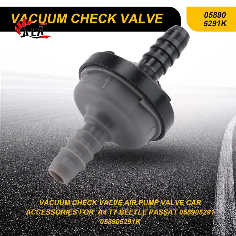 

AEA0-Vacuum Check Valve Air Pump Valve Car Accessories For A4 TT BEETLE PASSAT 058905291 058905291K