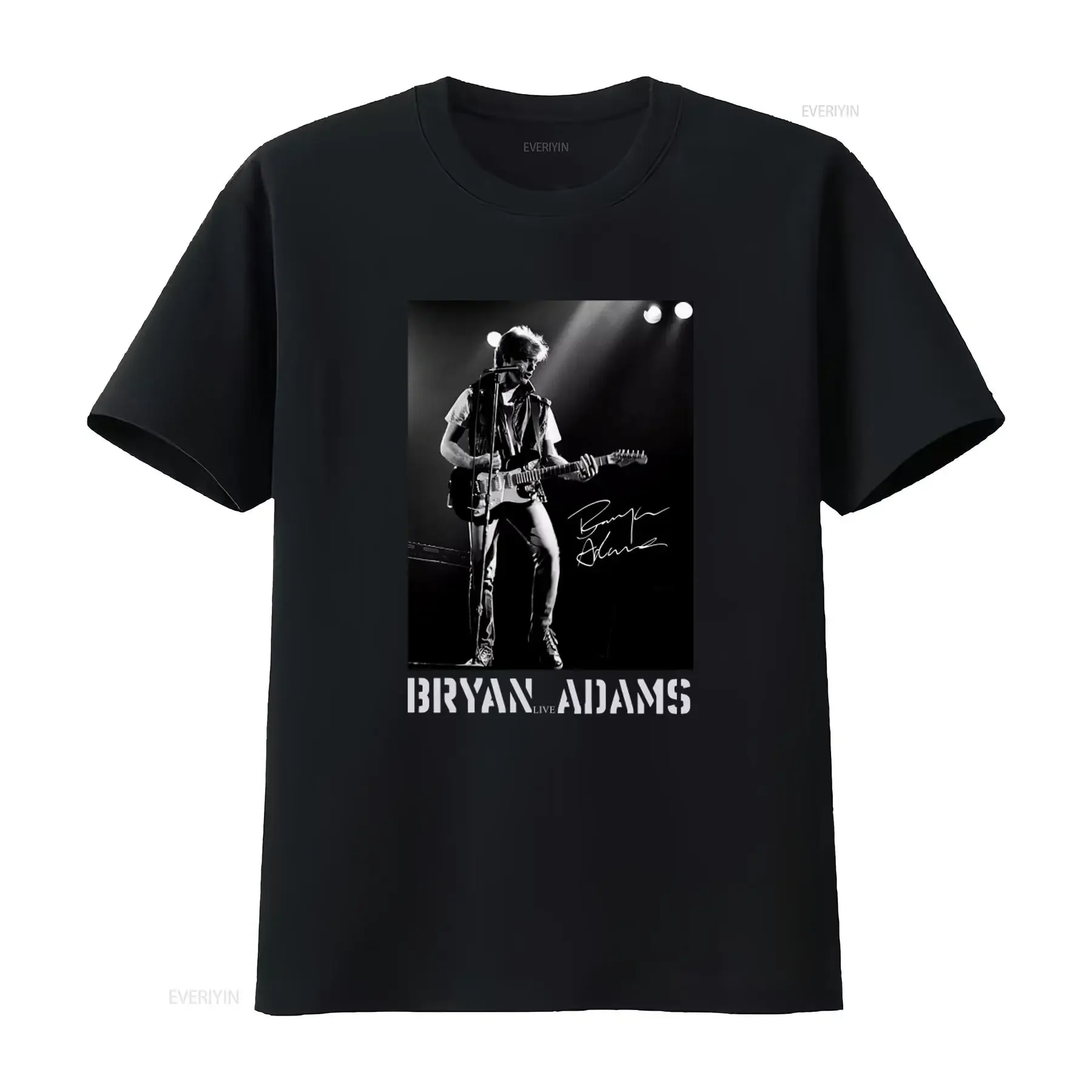 Hot Bryan Adams Live Concert T Shirt for Men Rock Music Fan TLL92 vintage Washed Unisex graphic Comfortable Stretched homme