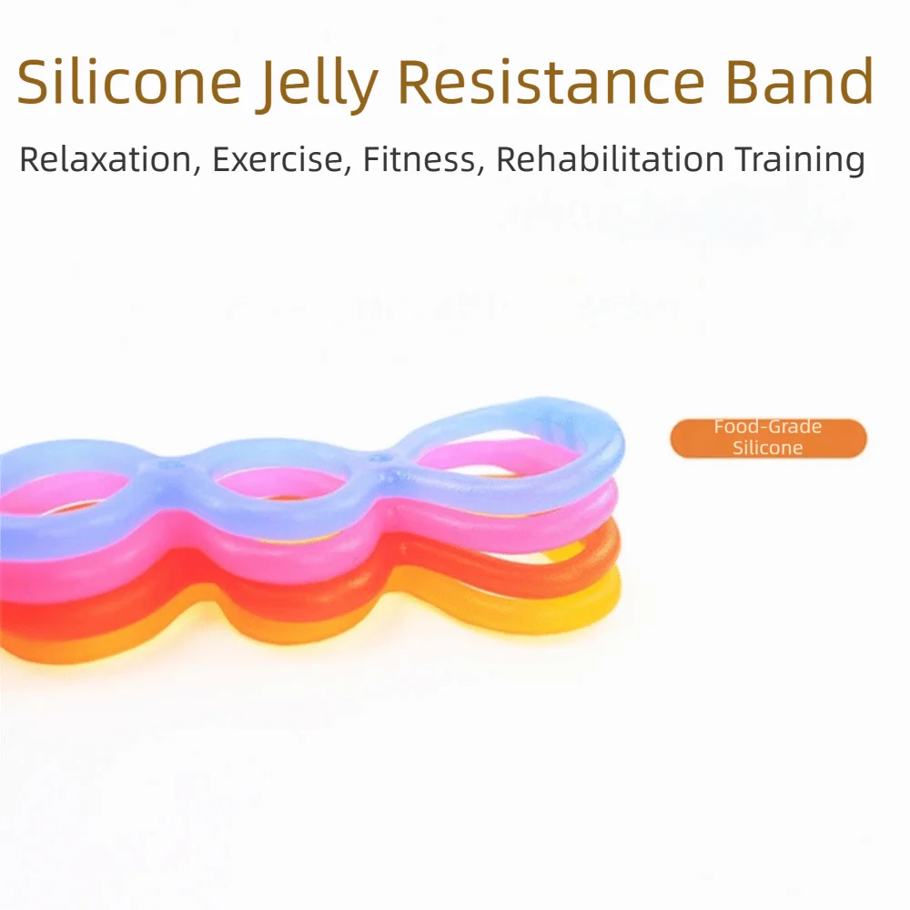 7 Ring Physical Stretch Resistance Band Portable Size Break-resistant Yoga Stretch Band Flexible Foldable Pull Up Assist Band