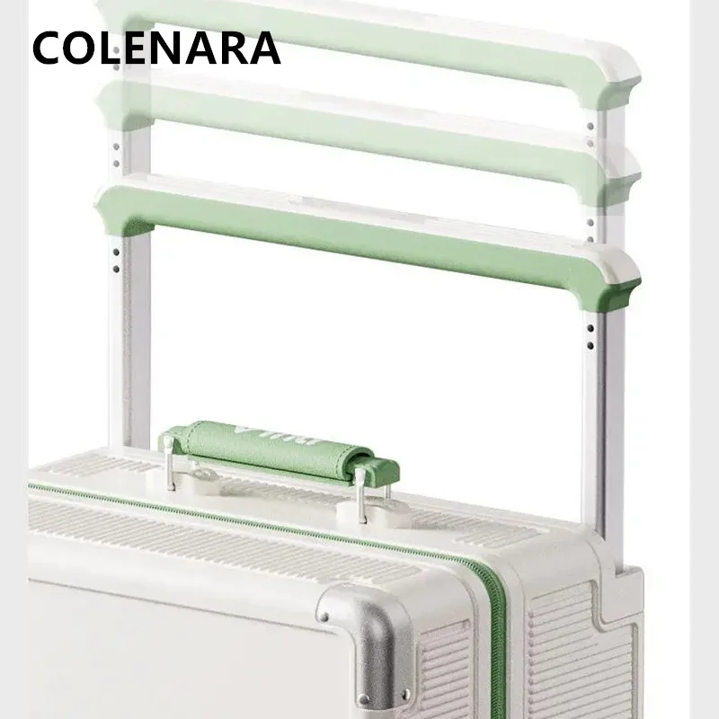 COLENARA Suitcase on Wheels PC Boarding Box Large Capacity Trolley Case Men's 20