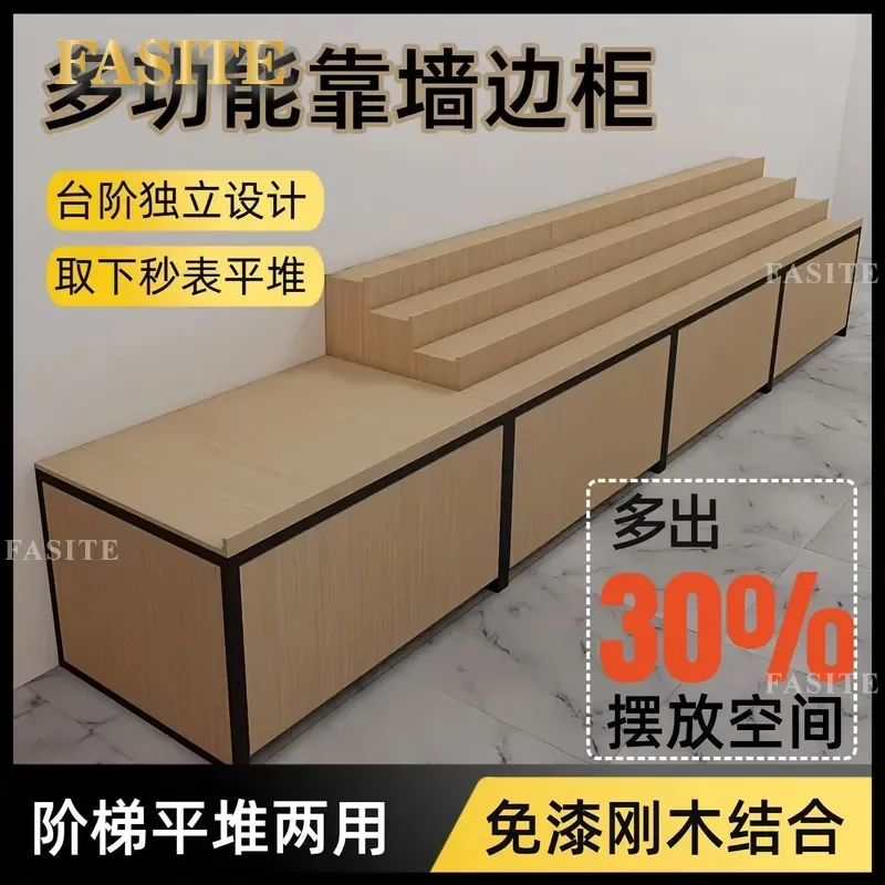 For Fruit Store Display Rack Double Shelf Wall Side Cabinet Fresh Supermarket Nakajima Style New Model Storage Organizer