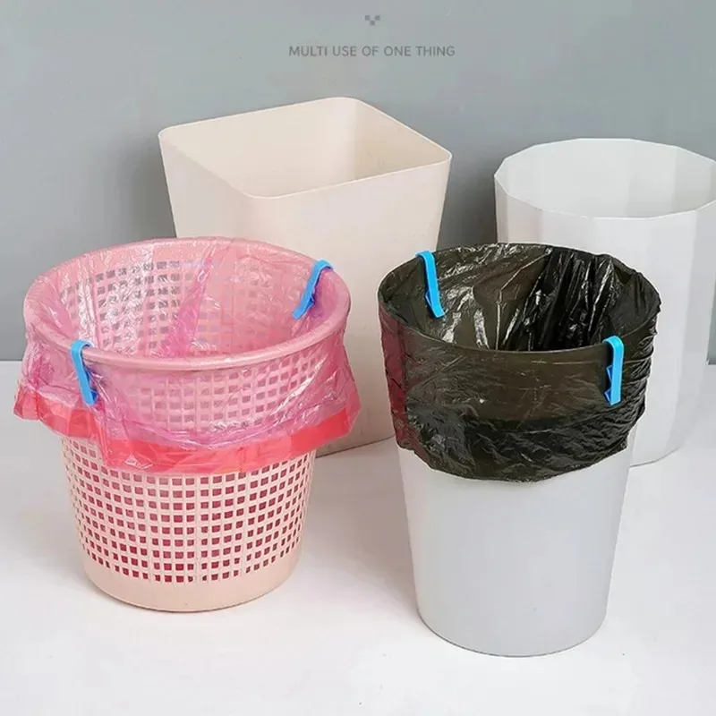 2-50pcs Waste Basket Can Fixation Clip Rubbish Bag Clips Practical Garbage Bag Anti-Slip Holder Clamp Snack Bag Sealing Tools