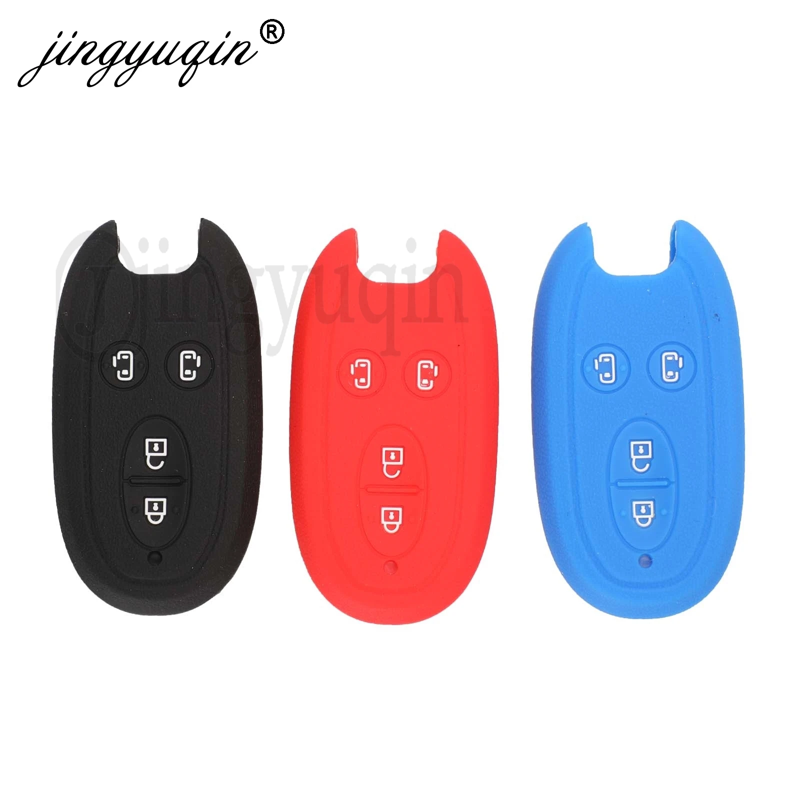 jingyuqin 2/3/4 Buttons Key Cover Fob Case For SUZUKI Grand Vitara New Swift Jimny SX4 Alto Wagon R Auto Remote Holder Cover