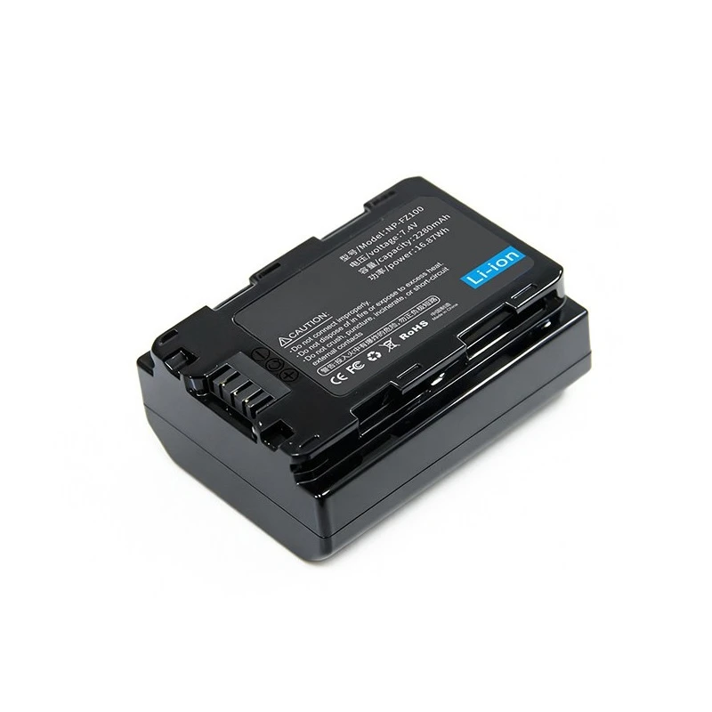 7.4V 2280mAh/16.87Wh NP-FZ100 Rechargeable Li-Ion Battery for Sony FX3 A1 A9A9M2 A7C A7R3 A7R4 A7M3 Camera Batteries