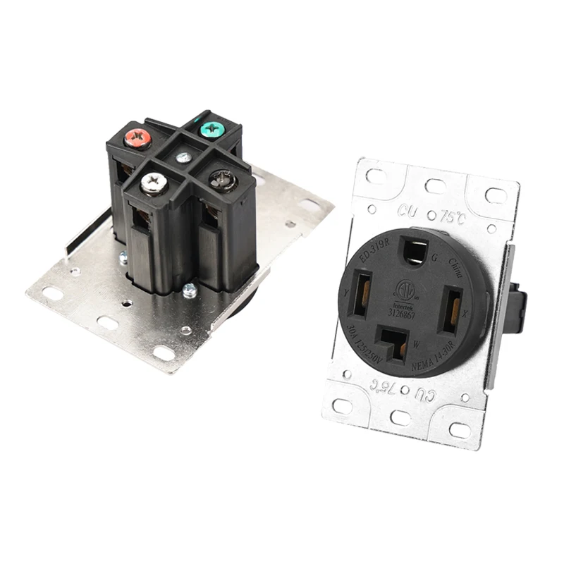 Nema L14-30R 250V 30A вилка подключения 4 полюсная промышленная блокированная розетка, Встроенный кабель, разъем питания, съемный штекер