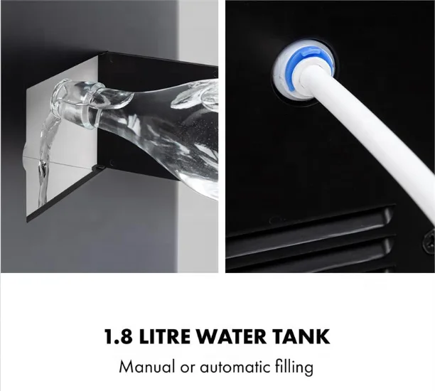 3 In 1 Countertop Ice Water Dispenser 15-18KG Daily Production Bullet Pellet Crushed Ice Maker Touch Control Commercial Home Ice