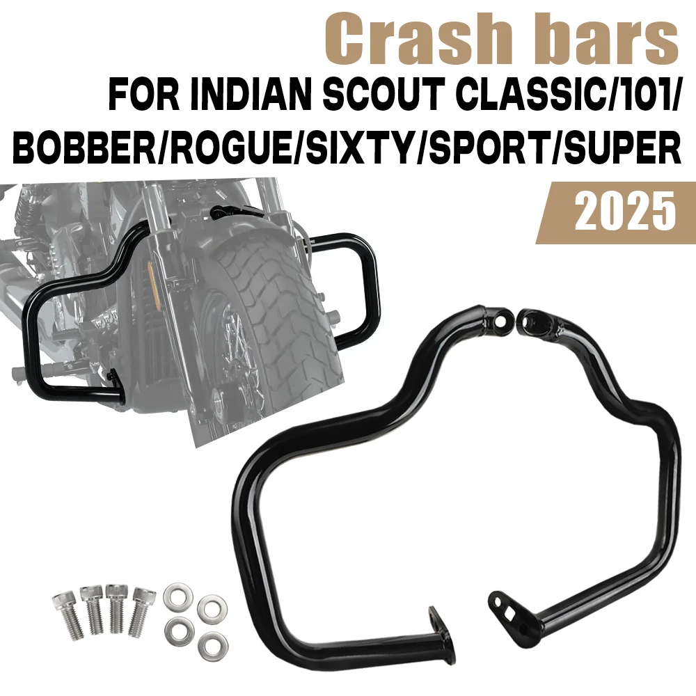 

Для INDIAN SCOUT Sport Scout Sixty Super Scout Bobber Classic 101 2025 Запчасти для мотоциклов Защита двигателя Защита бампера